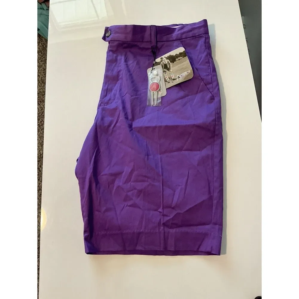 Royal and Awesome Men`s Golf Shorts Purple Patch Golf Shorts + Tool W 42 X10‎